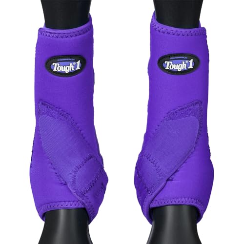 Tough1 Economy Sport Boots Front - Purple - color: Purple