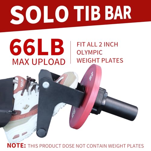 MARLANG Solo Tib Bar Tibialis Trainer Tibialis Bar Knees Over Toes Equipment Tibialis Raise Tibia Dorsi Calf Workout Machine Calves Workout Equipment Fit 2 Inch Weight Plates - size: HDR Sponge-Diameter 50MM