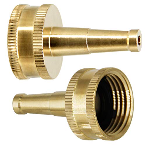 Twinkle Star Brass Jet Sweeper Jet Nozzle, 2 Pack | High Pressure Garden Hose Nozzle, Water Hose Sprayer Nozzle Jet Sweeper for Garden Watering, Cars, Floor, Sidewalks - color: Nozzle Jet 2P