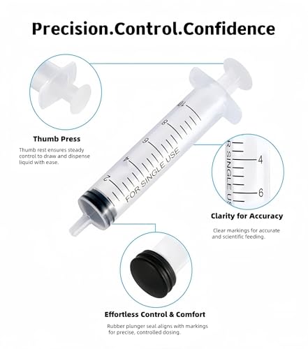 Silicone Feeding Nipple and Syringes for Newborn Kittens, Puppies, Small Animals,3 Size Nipple+3ML/10ML /12ML Feeding Syringe