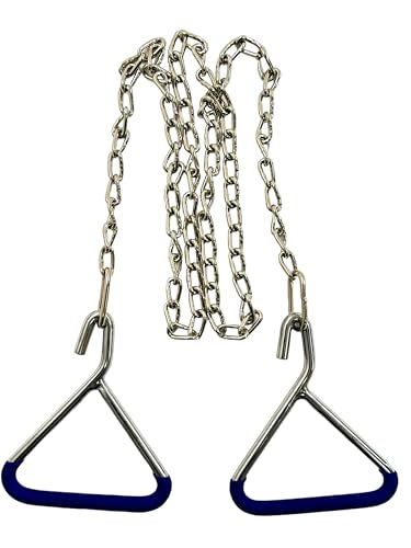 Set of 3 Calving Chain and Handles | 60" Long Chain with 2 Handles | OB Chain and Handles Set | Calf Delivery Pulling Chains Legcatch - Stainless Steel