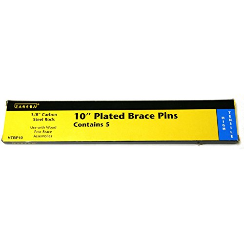 Zareba Systems HTBP10 Galvanized Brace Pin (50 Pack), 10" - size: 50 Pack