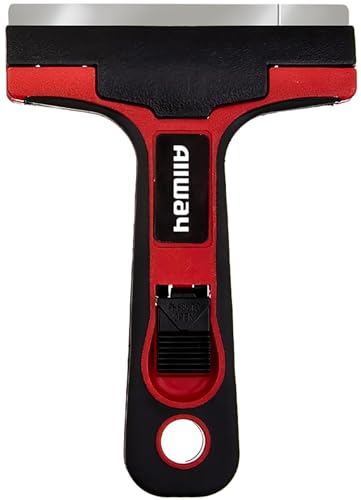 ALLWAY GTS Glass & Tile Scraper, 4″ | Soft-Grip Handle, Easy Blade Change - style: Glass & Tile Scraper