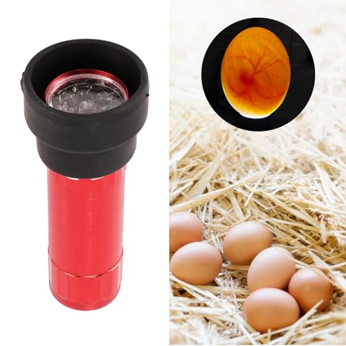 Egg Candler Tester, LED Cold Light Source for Monitoring Eggs Development with Even Soft Lighting, No Heat Damage, for Farmers Breeders Hatcheries