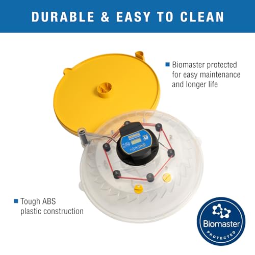 Brinsea Maxi 48 Advance Egg Incubator with Automatic Egg Turning and Temperature Control for Hatching 48 Chicken, Duck, or Other Eggs- Optimal Flexibility with Mix & Match Sizes - size: 48 Eggs