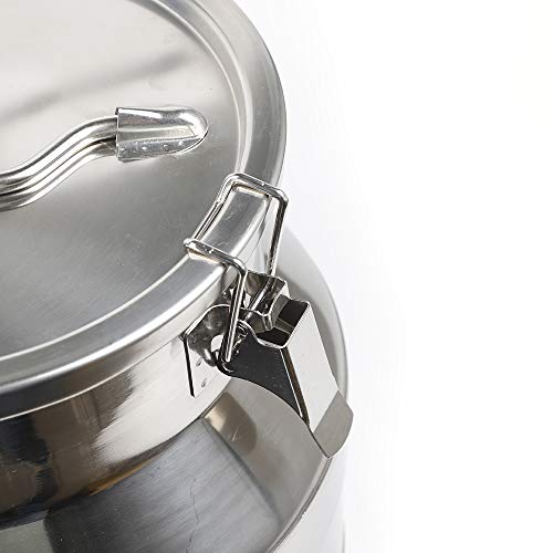 12L 3.16 Gallon Milk Can Stainless Steel Milk Bucket Wine Pail Bucket Versatile Milk Can Wine Bucket Liquid Storage Milk Transport Can Tote Jug with Sealed Lid Heavy Duty and Carry Handle - size: 12L 3.16 Gallon