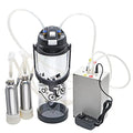 3L Cow Milking Machine Electric Pulsation Vacuum Pump Cow Milker | Portable Milking Machine for Cow, Adjustable Speed, 2 Teat Cups - style: Cow