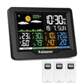 Weather Station Wireless Indoor Outdoor Thermometer Digital with Atomic Clock, Barometric Pressure, Forecast Station with USB Port Thermometer Wireless Humidity Barometer Monitor