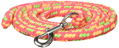 Tough 1 8' Braided Soft Poly Lead Rope - color: Neon Rainbow