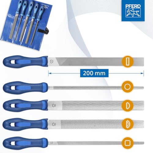 PFERD 5pc. 8" File Set, Coarse Cut - Part 16177 (1PC)