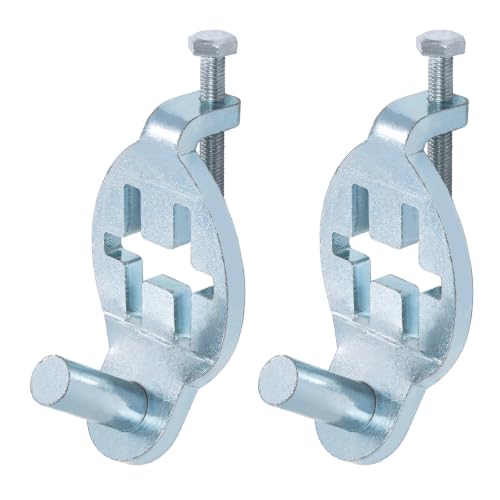T-Post Gate Hinge Pins, 5/8" Pin Shank Compatible with Metal T Post, Galvanized Steel, Ideal for Chain Link Gates, Farm & Backyard, 2-Pack