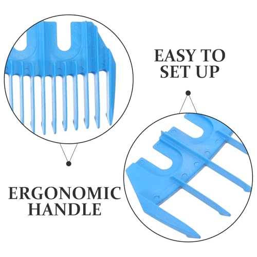 MERRYHAPY 3Pcs Electric Hair Shear Fader with Sheep Shear Clipper Guards Plastic Guide Attachments for Lamb Grooming and Goat Haircut 3.35X2.64 Inches