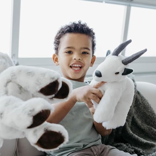 The Petting Zoo Mountain Goat Stuffed Animal, Wild Onez, Kids Gifts, 9 in | Mountain Goat Realistic Wildlife Animals by Zoologee. Great Toys for Girls and Boys. Plush Gifts for Kids