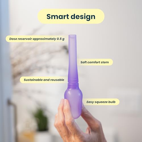 Wandah - Reusable Vaginal Cream Applicator for Women - Soft Medical-Grade Silicone, for Generic Estradiol, Estrace, and Premarin Vaginal Cream. Made in Maine, USA.
