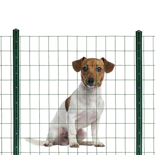 16GA PVC Green 24in x50ft-3in x 2in Welded Wire Mesh Garden Economy Fence - color: Green, size: 24"x50\'-3"x2" 16GA