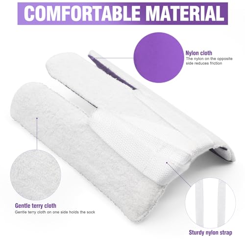 Sock Aid, Sock Helpers to Put on Your Socks for Seniors, Disabled, Pregnancy, Assist Device for Elderly, Tool Aide Puller Easy on and Off with No Bending(Purple) - color: Purple
