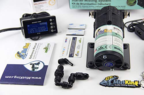 MistKing – Starter Misting System, 5th Gen | Used by Zoos, Botanical Gardens, Institutions & Hobbyists | Expandable to 10 Nozzles | Extremely Fine Mist | 50 Micron Droplets | MKSMS5-125-50 | Used by Zoos, Botanical Gardens, Institutions & Hobbyists, Expan