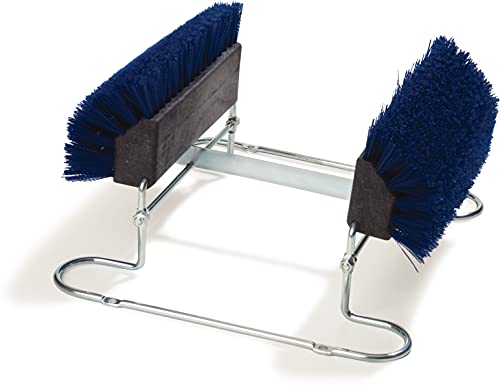 SPARTA 4042414 Spectrum Plastic Shoe Brush, Boot Brush, Shoe Polish Brush With Non-Absorbent For Cleaning, 16.5 X 14.75 X 7 Inches, Blue | Spectrum, Polypropylene Bristles, Chrome Steel Frame, 16 x 8.625 Inch Mounting Holes, FDA-Compliant Materials - colo
