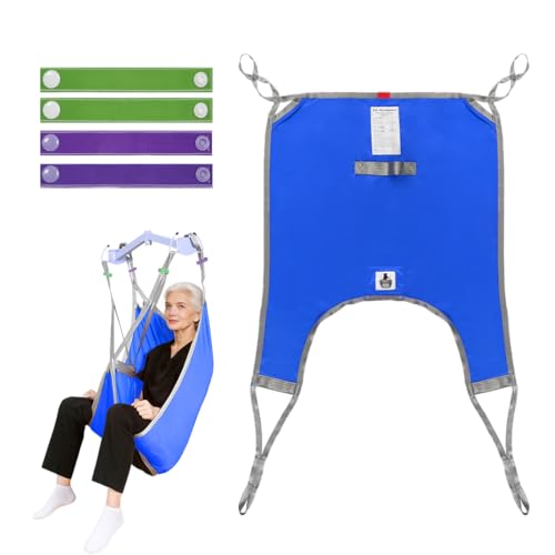 EZ Assistive Patient Lift Divided Leg Sling with Lower Back, Patient Lift Sling for Transfer and Positioning and Lifting, 500lb Weight Capacity (Blue, S -Pack of 1 pc) - color: Blue, size: S -Pack of 1 pc