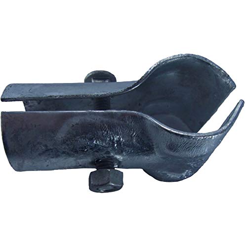 Black Powder Coated Chain Link Fence Butterfly Gate Latch - 1-3/8" Gate Frame and 2-3/8" Gate Post - Fence Gate Latch with Hole for Padlock - CASE Qty 10 - size: 1-3/8" X 2-3/8" - Case(10 Count)