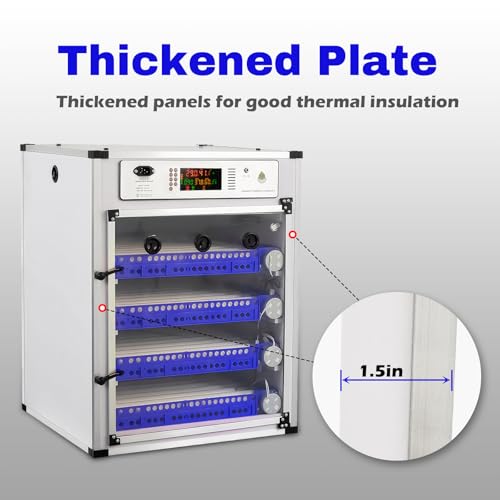 68 Eggs Incubator ，Automatic Incubator for Hatching Eggs, with Automatic Egg Turning and Temperature Humidity Control, Poultry Hatching Incubator for Chicken Duck Goose Quail Bird - color: 68 Eggs