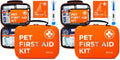 ARCA PET Cat & Dog First Aid Kit for Car - Pet Emergency Kit for Home Office Travel – Dog Camping Essentials with Digital Thermometer, Muzzle & Mini First Aid Pouch (Pack of 2) - size: CoreCare Kit (Pack of 2)