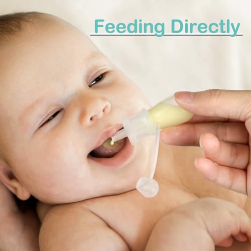 BumbleBee Colostrum Collector Syringes Reusable Breast Milk Collector, Multi-Use Colostrum Container with Storage Case, Cotton Wipe & Cleaning Brush, BPA Free, 5ml-6pcs