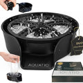 AquaDuo Glass Rinser and Kitchen Sink Sprayer Combo, Stainless Steel Cup Washer, Cup Cleaner, Bottle Washer, Glass Cleaner, Bar Sink Attachment, Pull Out Sprayer (Matte Black (Stainless Steel)) - color: Matte Black (Stainless Steel)