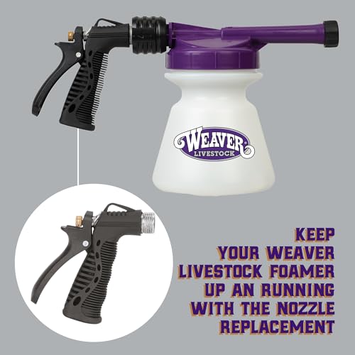Weaver Livestock Replacement Nozzle, Horses, Goats, Sheep, Swine, Dog Grooming Nozzle, Easy to Connect Livestock Shampoo Foamer Replacement Nozzles