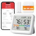 SwitchBot Meter Pro, Digital Hygrometer & Thermometer - Wireless Indoor Temperature & Humidity Monitor with Bluetooth App Control, Real-Time Alerts, Works with Apple Home - size: Meter Pro+Outdoor Meter+Hub Mini Matter