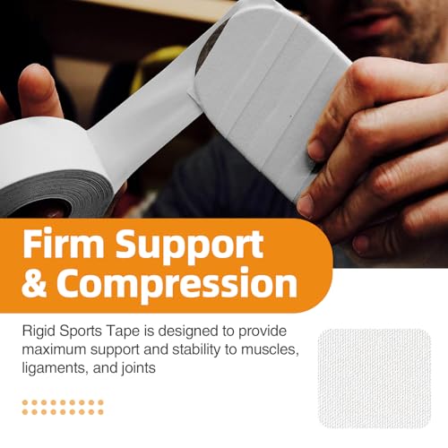 OK TAPE 4 Rolls White Athletic Tape, Sports Tape, Very Strong, Easy Tear | Medical Tape, Wrist Tape, No Sticky Residue, Secure Ankle, Finger, Knee- 1.5inch x 15yards - color: White-4 Rolls, size: 15 yards