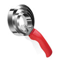 Double Sided Stainless Steel Curry Comb With Soft Grip, Shedding & Grooming Tool For Dogs, Cattle & Horses (Red) - color: Red