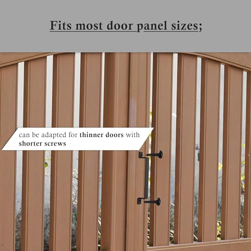 12" Barn Door Handle for Gate, Kitchen, Sheds, Garage - Pull Handle for Sliding Barn Door - Grab Handle - Barn Door Hardware - Black