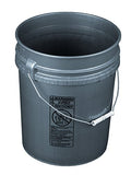 API Kirk Grey 5 Gallon Heavy Duty 90 Mil Food Grade Plastic Bucket - color: Gray