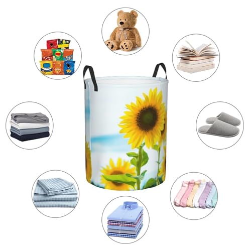 Laundry Basket Flower Plants Collapsible Large Capacity, 63L Dirty Clothes Basket Durable Lightweight Hamper With Handles Ideal For Clothes,Toys Home Organization,19.6in *15.7in, - color: plants
