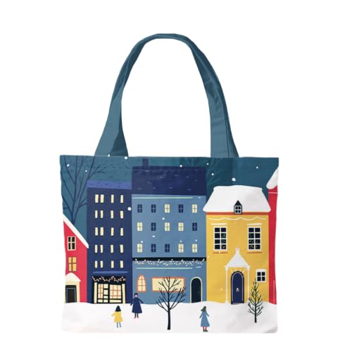 Briarwood Lane Tote Bags 14" x 15" x 7" 2022 Collection - color: Snow Day