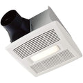 Broan-NuTone Bathroom Exhaust Fan with LED Light and Roomside Installation, Energy Star Certified, 110 CFM, Very Quiet 1.0 Sones White, AE110L | 1.0 Sones, ENERGY STAR Ceiling Exhaust Bath Fan for Moisture Removal & Quiet Bathroom Ventilation - size: 110