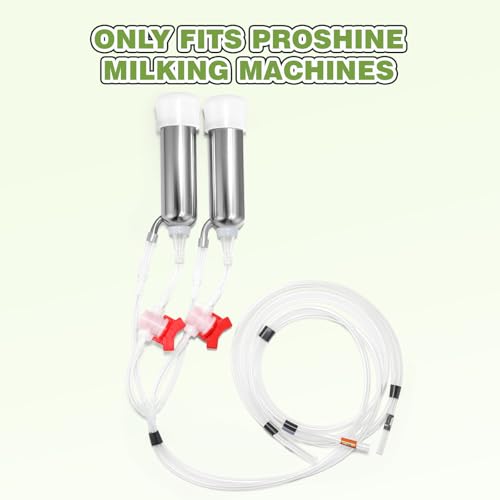 2 in 1 7L Electric Milking Machine with 4 Cow Teat Cups & 2 Goat Teat Cups