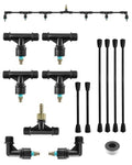 6-Nozzle Agricultural Spray Wand, 7.5Ft Boom Sprayer for Tractors & UTVs | Wide Coverage Sprayer Boom with Adjustable Nozzles from Fine Mist to Jet, Corrosion Resistant Universal Connector for Farm