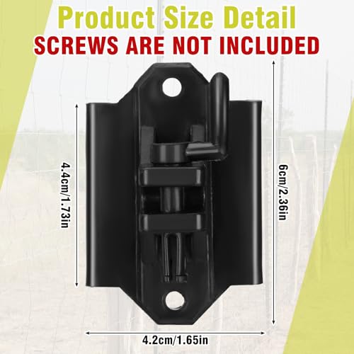 Yaocom 100 Pack Wood Post or T-Post Insulator Pin-Lock Electric Insulators Nail-on Insulators Electric Wire Fence Insulator for High Tensile Fencing Ranch Farm Fencing and Property Fencing