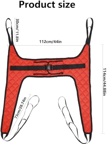 Lift Sling, Commode Patient Lift Slings Medical Transfer Sling for Patients Shower Bath, Large Toileting Sling, Lift Sling for Elderly Bariatric, Divided U Slings,XL - size: X-Large