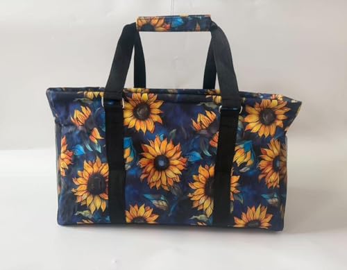 Large Collapsible Tote - color: Pretty Sunflowers