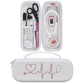 BOVKE Stethoscope Case for 3M Littmann Classic III Monitoring, Lightweight II S.E, MDF Acoustica Stethoscopes, Extra Room fits Nurse Accessories Medical Equipment and Nursing School Essentials, White - color: White