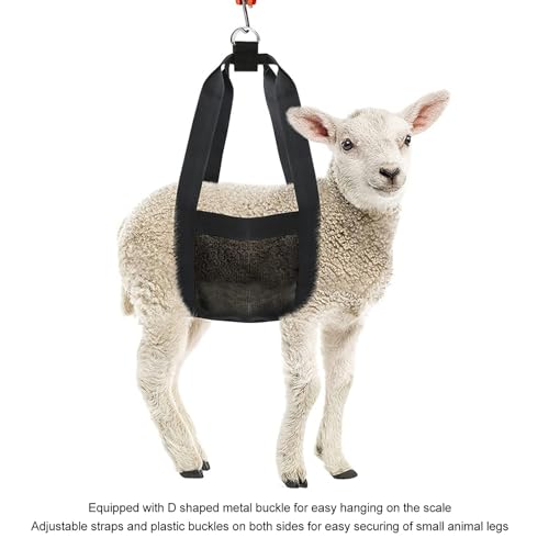 Haofy Animal Weighing Sling High Toughness Easy to Scale Bag Sling for Lambs Goats Alpacas Newborn Livestock Dogs, Dog Lifting Harness Pet Supply