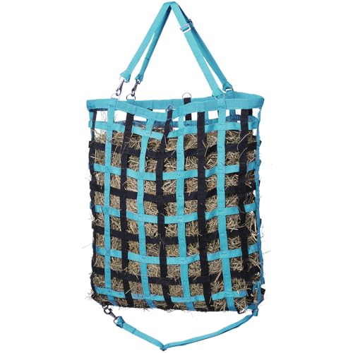 Tough 1 Slow Feed Web Hay Feeder-Teal - color: Teal