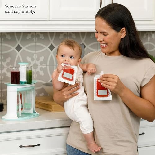 Infantino Reusable Squeeze Pouches, BPA-Free, 3.5 oz, 25-Pack - style: Reusable Pouches