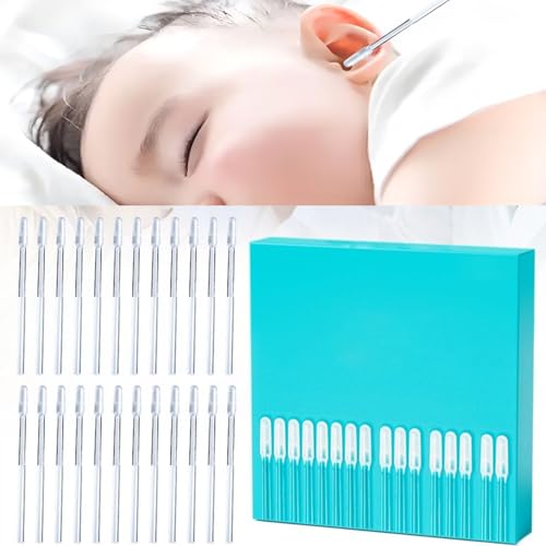 Sticky Ear Cleaning Stick, 2026 New Reusable Ear Wax Removal Tools with Dust Cover Packaging, Earwax Removal Adhesive Swabs for Kids and Adults (Small, 24PCS) - color: Small, size: 24PCS