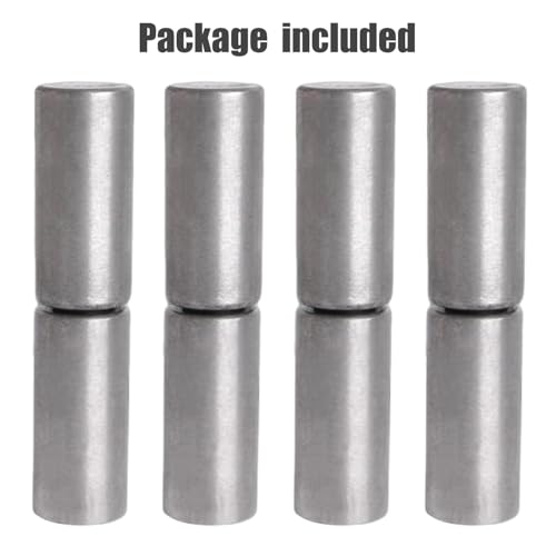 4 Pcs Weldable Barrel Hinges 4⅛ x 1" Heavy Duty Steel Weld On Bullet Gate Hinge 1200 lbs Load Capacity for Metal Swing Door,Trailer Ramp Gate, ½ Dia Pin,Ball Bearing Detachable Hinges