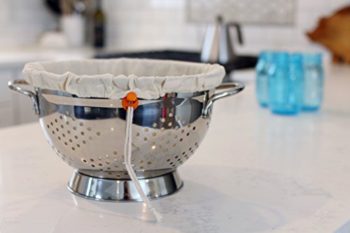 Greek Yogurt Strainer Pouch, Organic Cotton (16"X9") / Reusable Cheesecloth Alternative