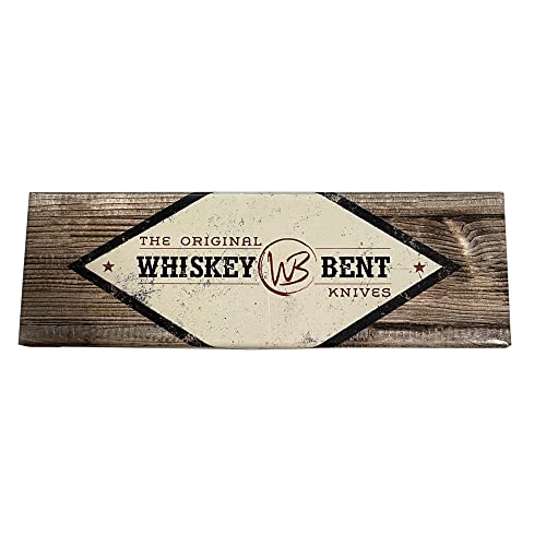 WHISKEY BENT HAT CO. Sendero Caper 440 Stainless Steel Fixed Blade Knife w/Leather Sheath (Sawmill) - color: Sawmill